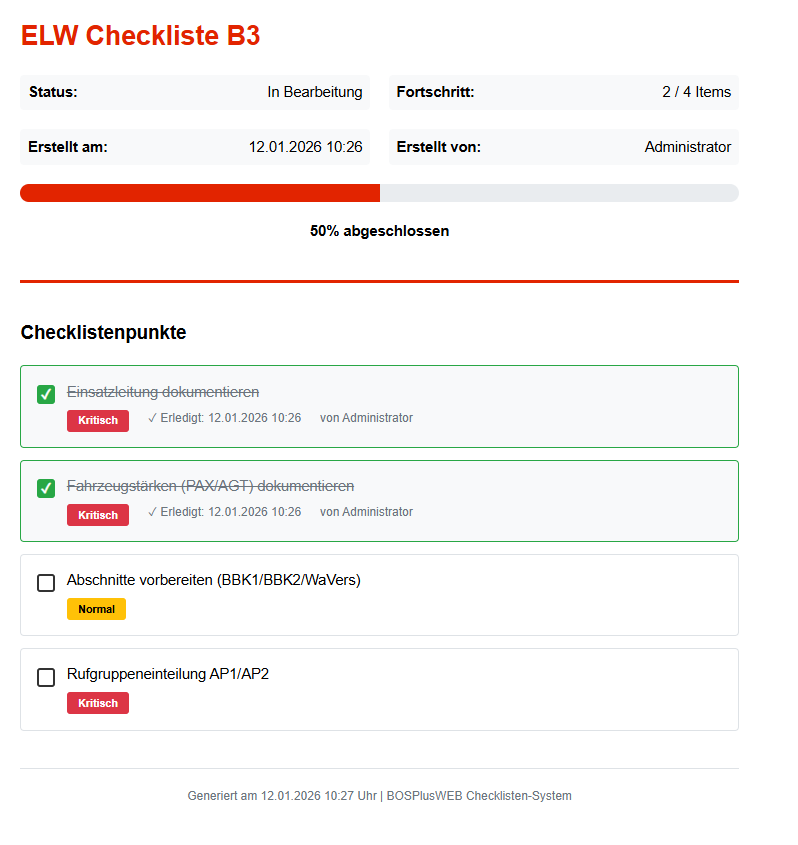 Screenshot: PDF-Export
